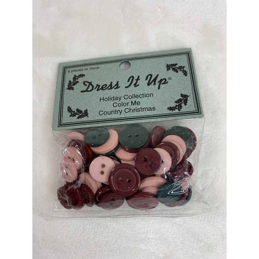 Dress It Up Multi Color Me Country Christmas Buttons 1169 Sewing Crafts NEW - Picture 9 of 12